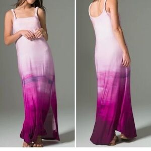 Soma Ombre Maxi Dress with twisted strap and built in shelf bra.